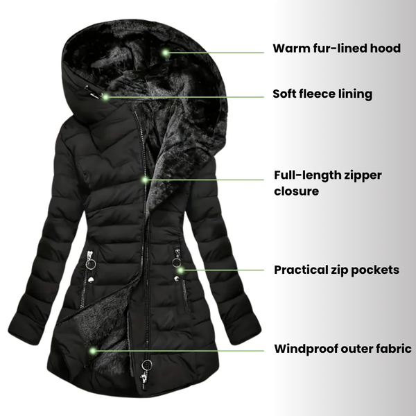 Maëlle™ – Manteau Cozy Imperméable et Chaleureux