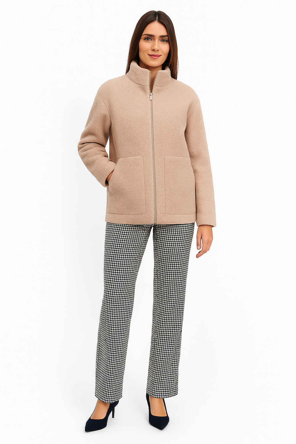 Maude™ – Manteau teddy ultra-chaud beige sable