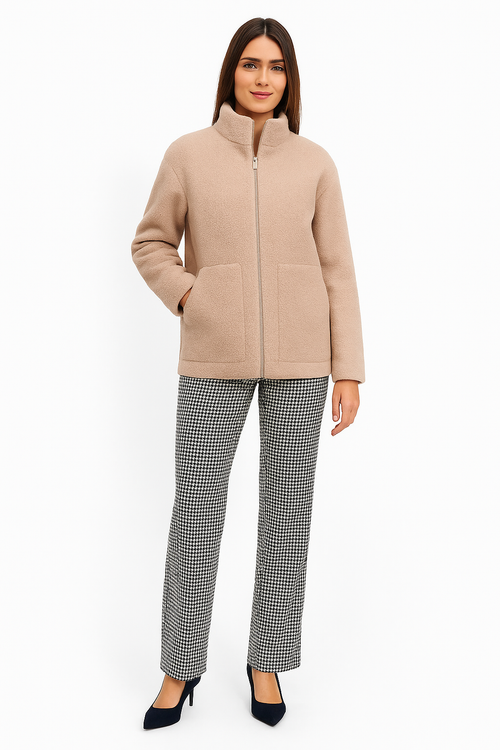 Maude™ – Manteau teddy ultra-chaud beige sable