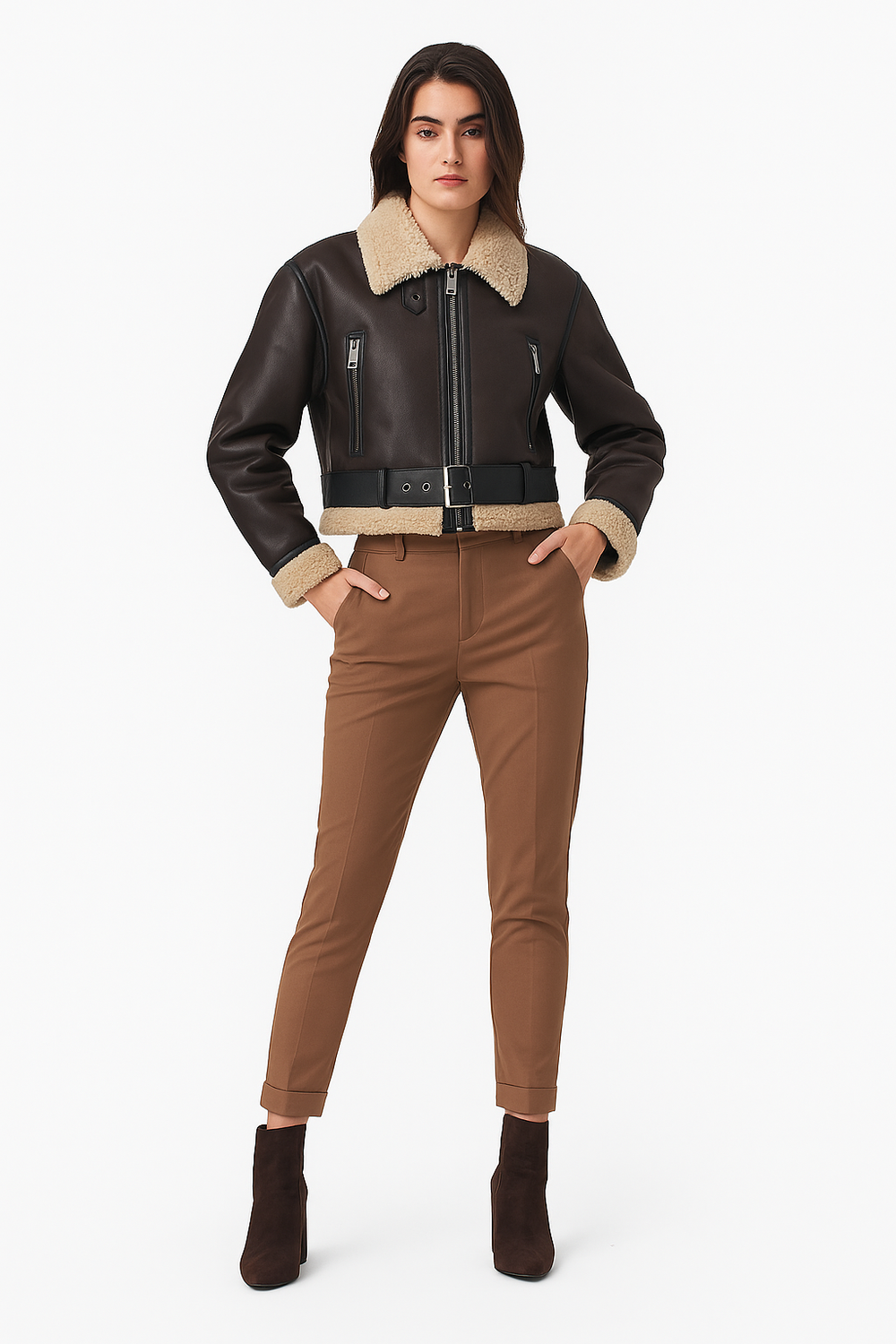 AurelieNord™ – Veste aviator douce & réversible Québec Cozy