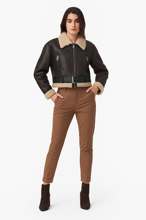 AurelieNord™ – Veste aviator douce & réversible Québec Cozy