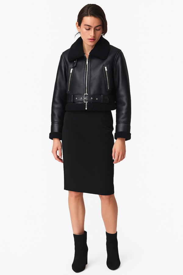 AurelieNord™ – Veste aviator douce & réversible Québec Cozy