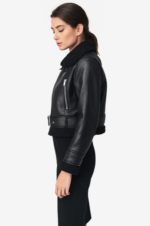 AurelieNord™ – Veste aviator douce & réversible Québec Cozy