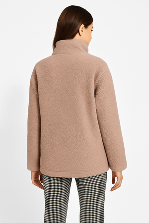 Maude™ – Manteau teddy ultra-chaud beige sable