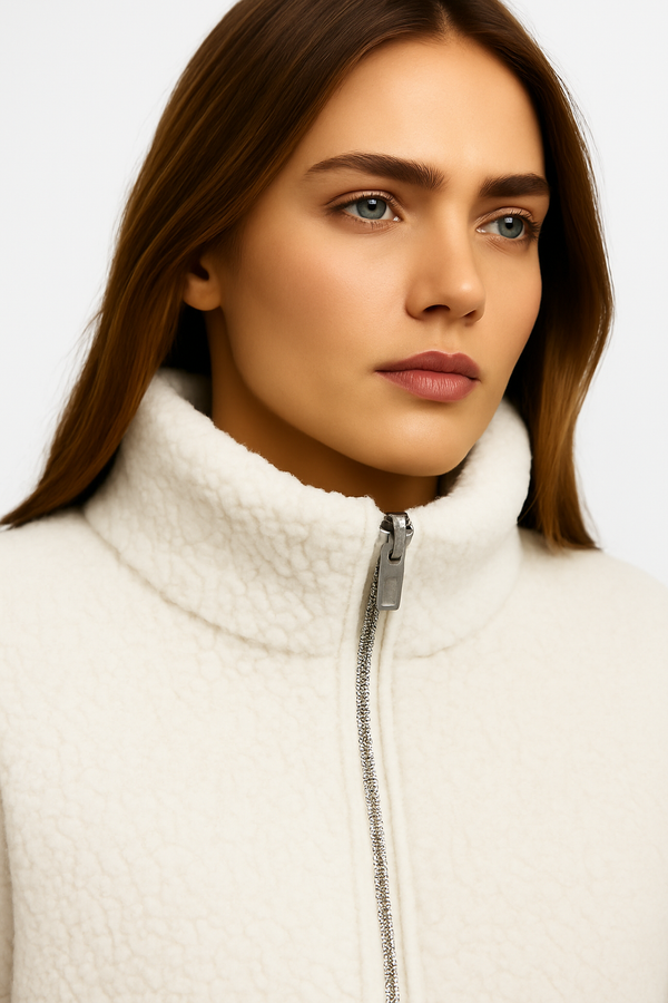 Maude™ – Manteau teddy ultra-chaud beige sable