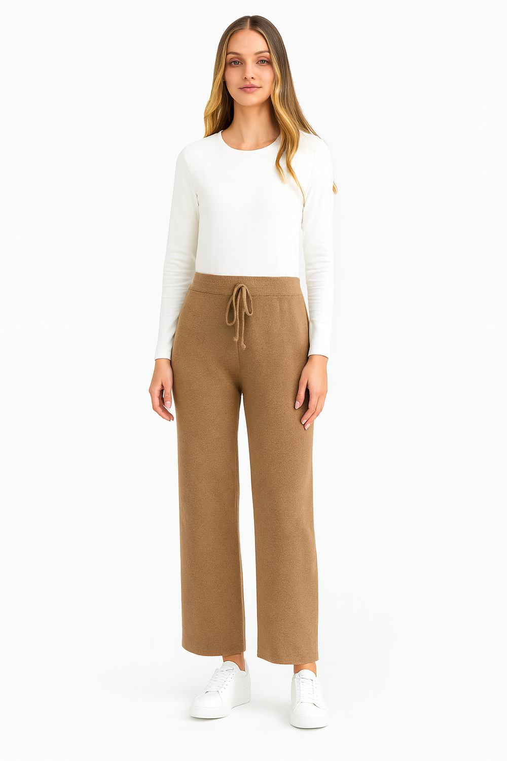 ClaireNord™ – Pantalon doux en maille chaude Québec Comfort 🤎