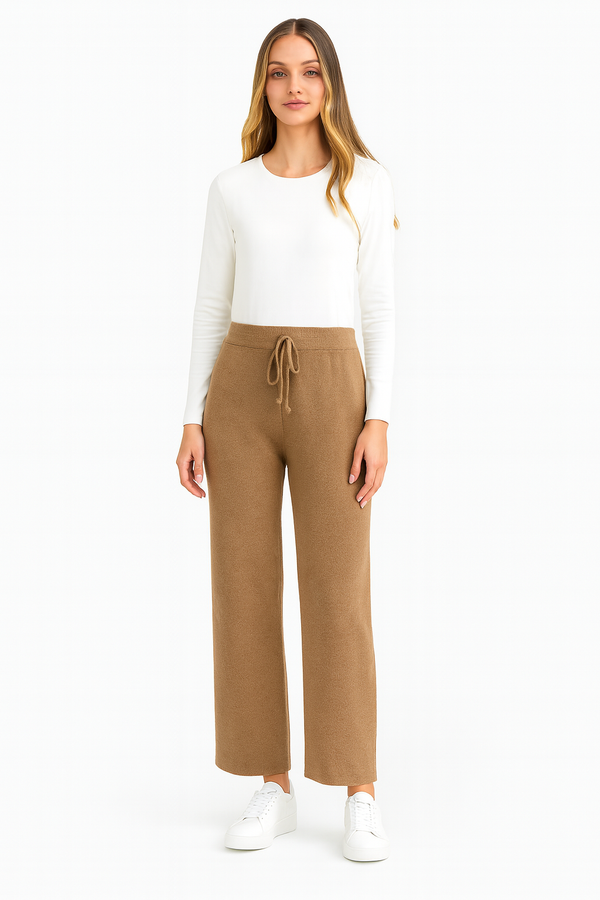 ClaireNord™ – Pantalon doux en maille chaude Québec Comfort 🤎