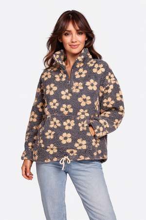 FlorineNord™ – Sweat fleuri en laine douce style Québec Cozy 🌼