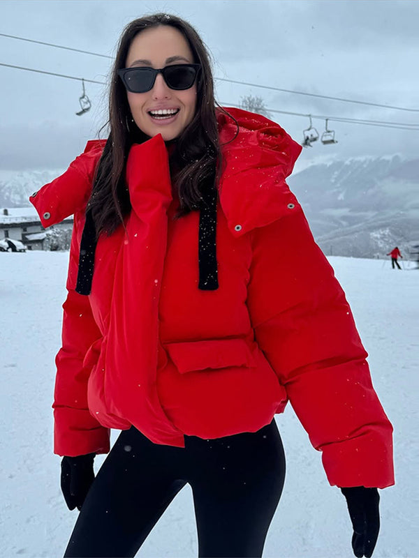 Rosalie™ – Doudoune sucrée avec capuche & col haut