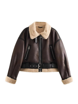 AurelieNord™ – Veste aviator douce & réversible Québec Cozy