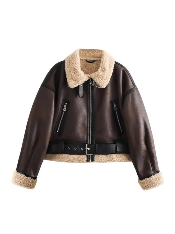 AurelieNord™ – Veste aviator douce & réversible Québec Cozy