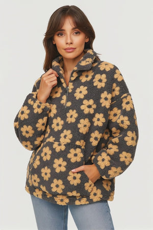 FlorineNord™ – Sweat fleuri en laine douce style Québec Cozy 🌼