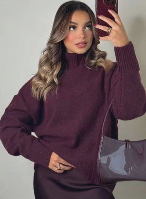 ÉloïseNord™ – Pull col roulé doux, chaleur réconfortante pour l’hiver québécois ❄️