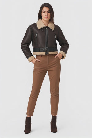 AurelieNord™ – Veste aviator douce & réversible Québec Cozy